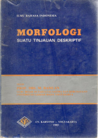 Image of Morfologi : Suatu Tinjauan Deskriptif
